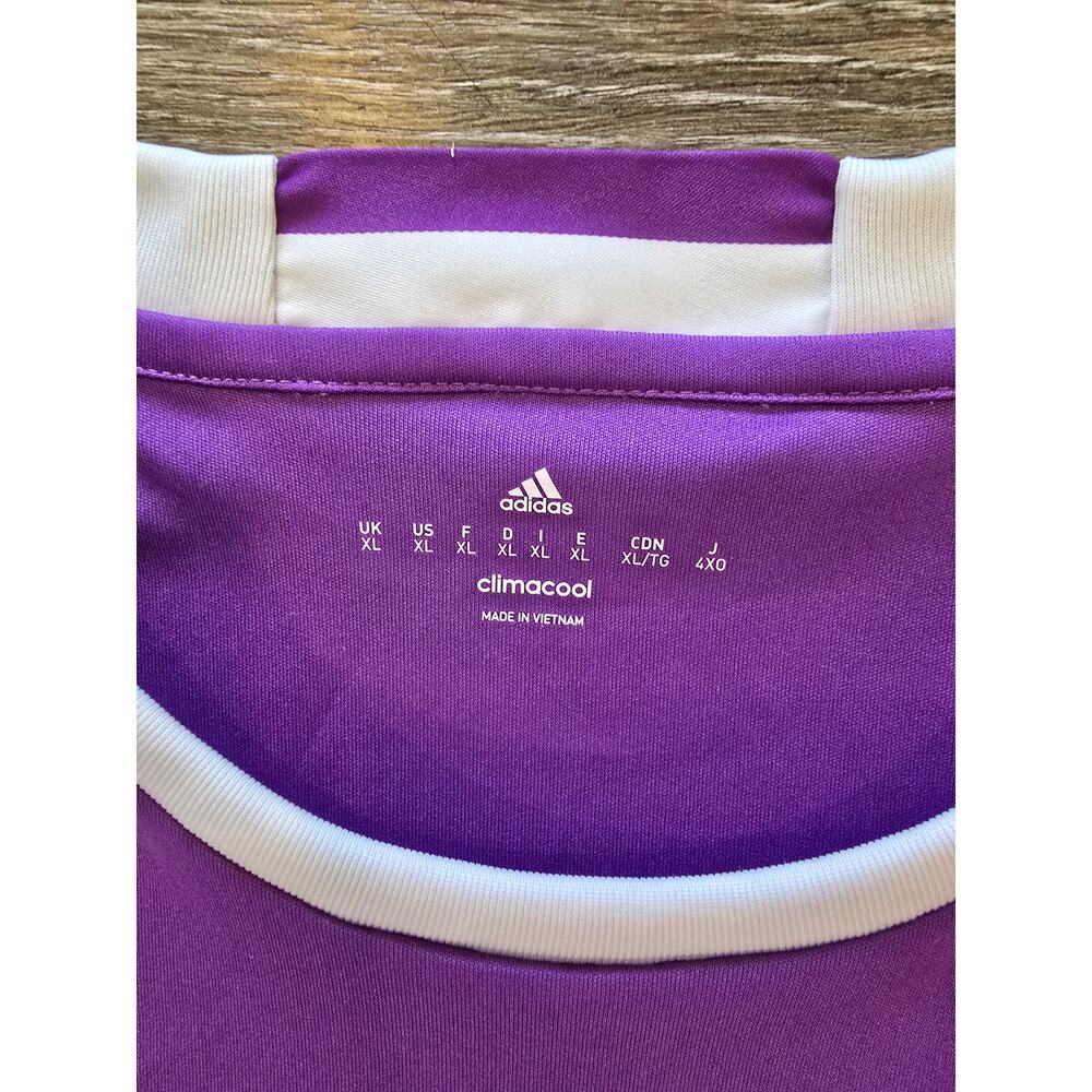 Adidas Real Madrid 2016 Purple Away Jersey XL ClimaCool La Liga Soccer Retro - Picture 7 of 11
